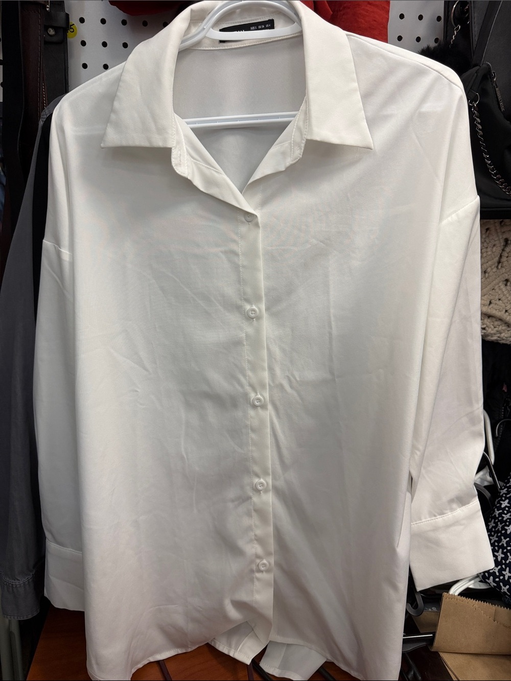 SHEIN Classic White Button Front Blouse
